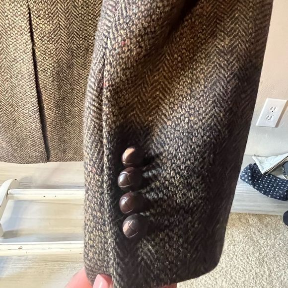 Robert Stock Made In Russia Mens Blazer Tweed 100% Wool 42R - Picture 8 of 9